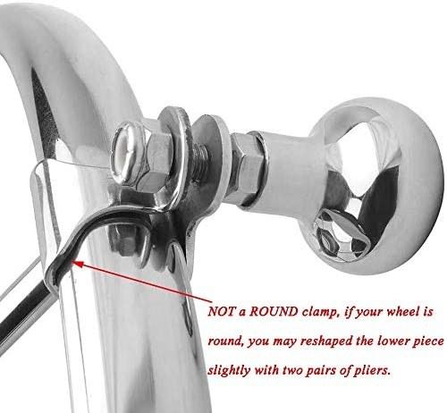 Boat Parts Steering Wheel Knob Turning Maneuvering Control Knob Stainless Steel Power Handle Spinner Knob